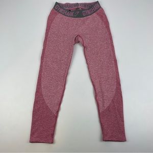 Gymshark Dry Dusty Pink Marl Flex Leggings  Women's Size Small